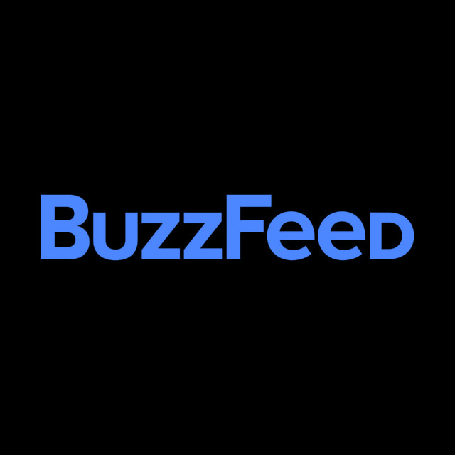 DoomBench-blue rendering of the BuzzFeed logo against a black background.