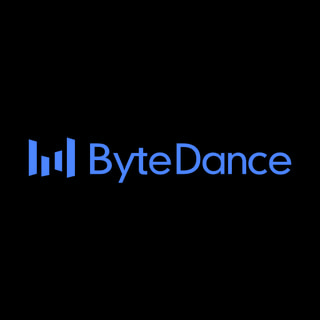 DoomBench-blue rendering of the ByteDance logo against a black background.