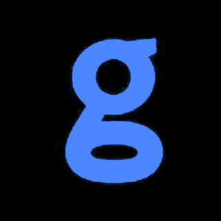 DoomBench-blue rendering of the Garner Health logo against a black background.