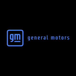 DoomBench-blue rendering of the General Motors logo against a black background.