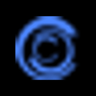 DoomBench-blue rendering of the Hanwang Technology logo against a black background.