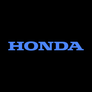 DoomBench-blue rendering of the Honda logo against a black background.