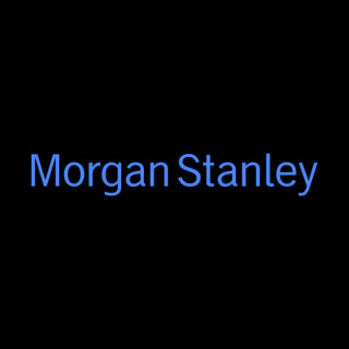 DoomBench-blue rendering of the Morgan Stanley logo against a black background.