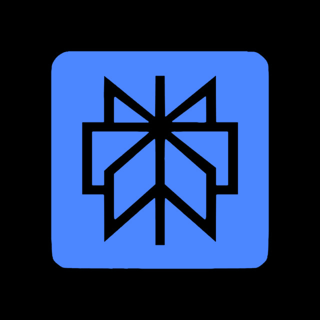 DoomBench-blue rendering of the Perplexity logo against a black background.