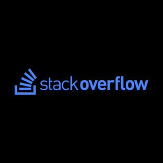 DoomBench-blue rendering of the Stack Overflow logo against a black background.
