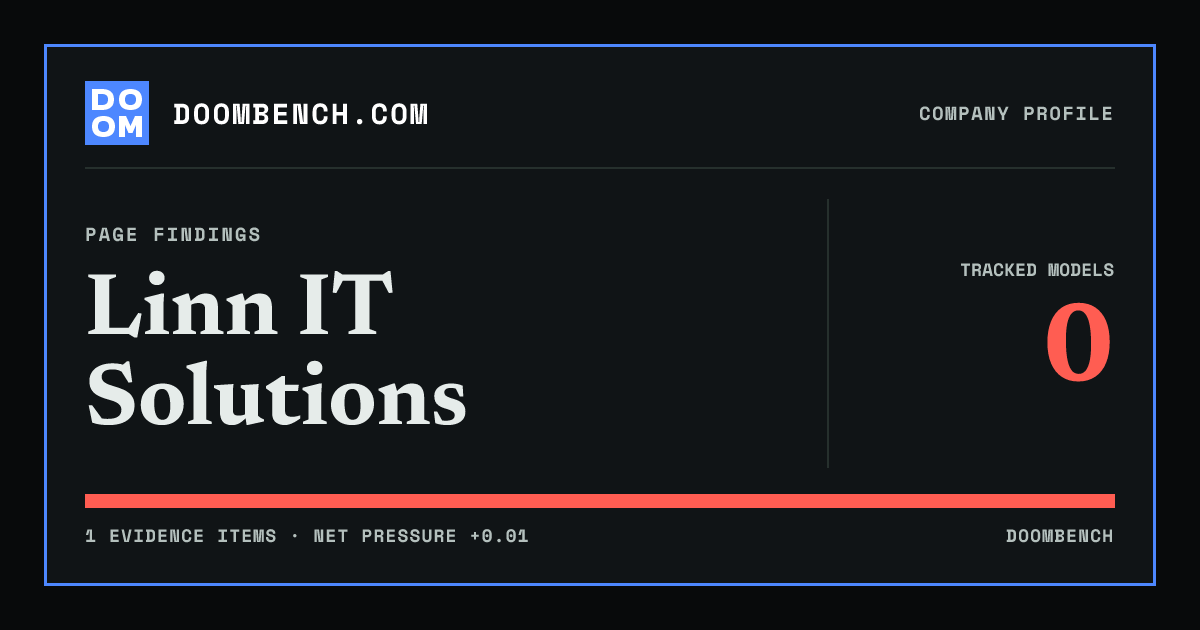 DoomBench social sharing card for Linn IT Solutions.